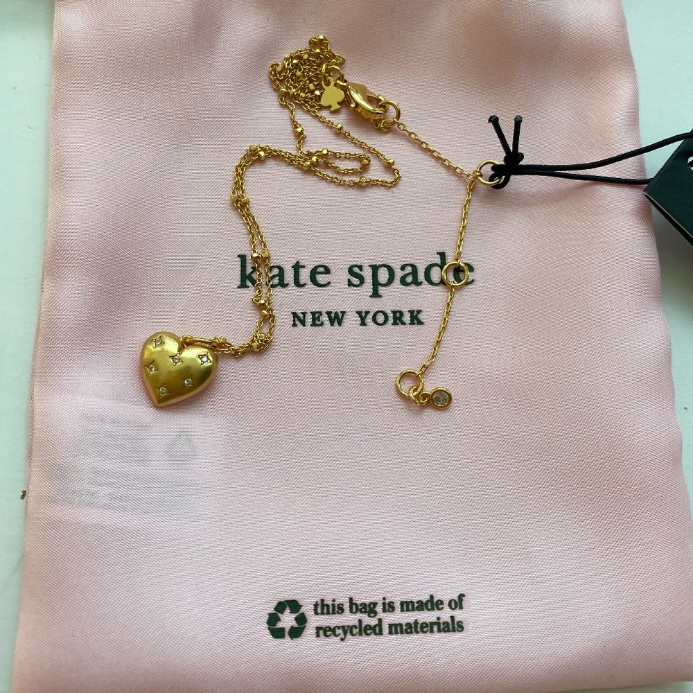 NWT Kate Spade "My Precious Heart" Necklace
